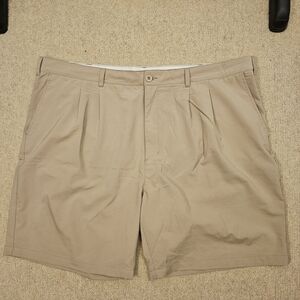 Reebok Tan Flat Front Shorts Classic Style